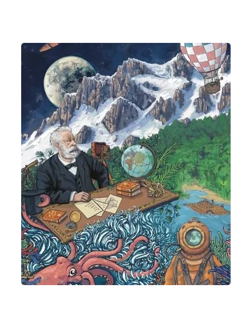puzzle la galerie des légendes : jules verne - 1000 pièces exemple 2