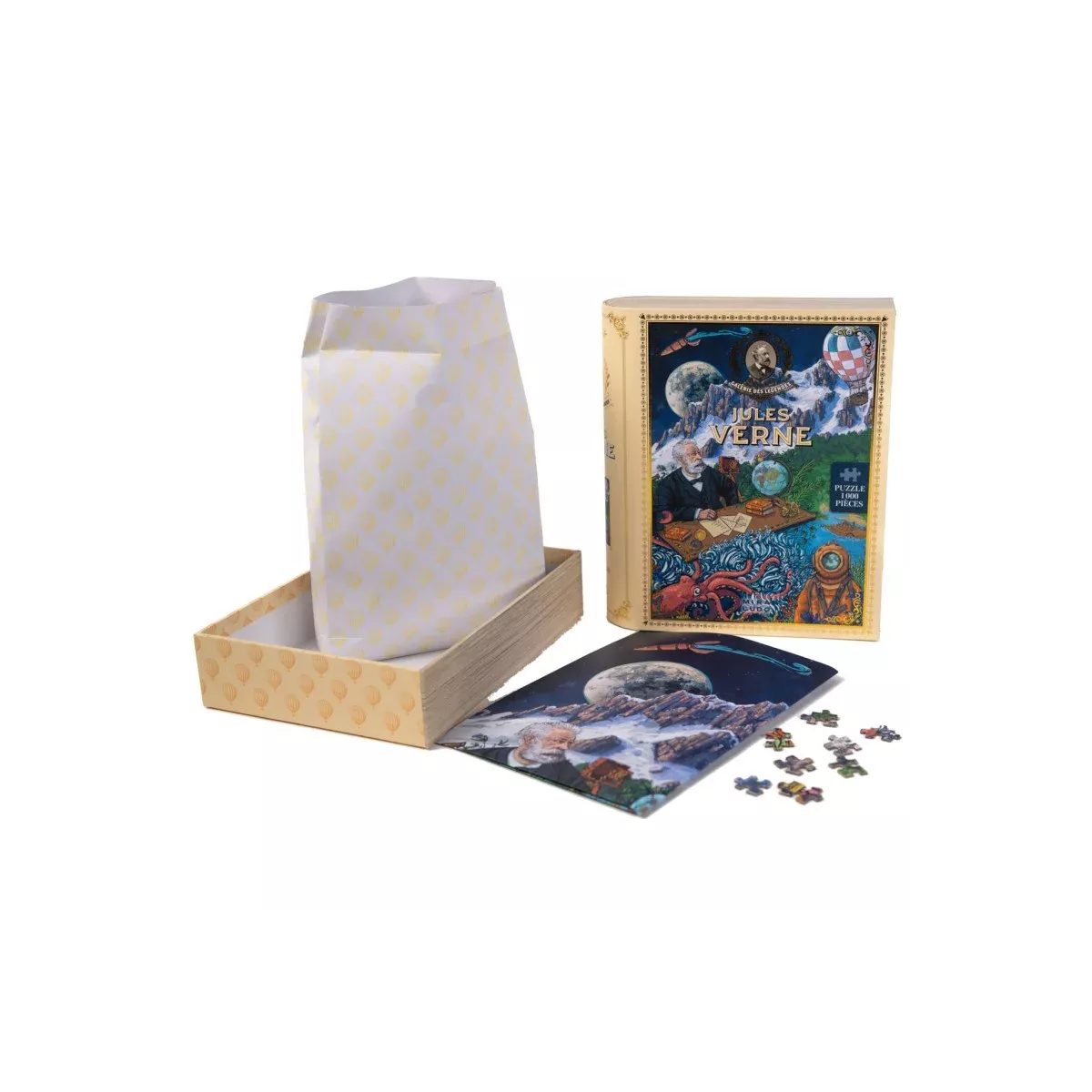 puzzle la galerie des légendes : jules verne - 1000 pièces exemple 3