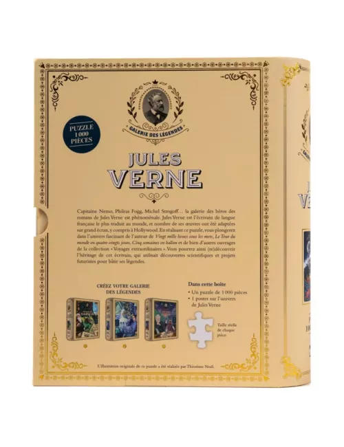 Puzzle La galerie des Légendes : Jules Verne - 1000 pièces - Puzzle - Ludum.fr