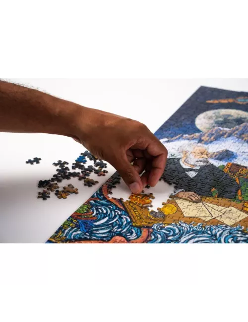 Puzzle La galerie des Légendes : Jules Verne - 1000 pièces - Puzzle - Ludum.fr