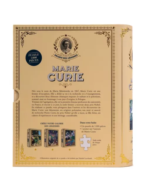 Puzzle La galerie des Légendes : Marie Curie - 1000 pièces - Puzzle - Ludum.fr