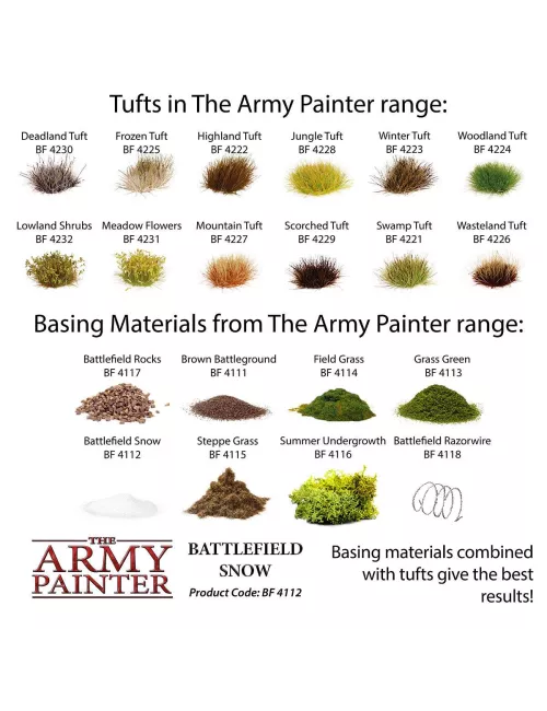 Battlefield Basing - Flocages - The Army Painter - 8 modèles disponibles - Accessoires Jeux de société - Ludum.fr