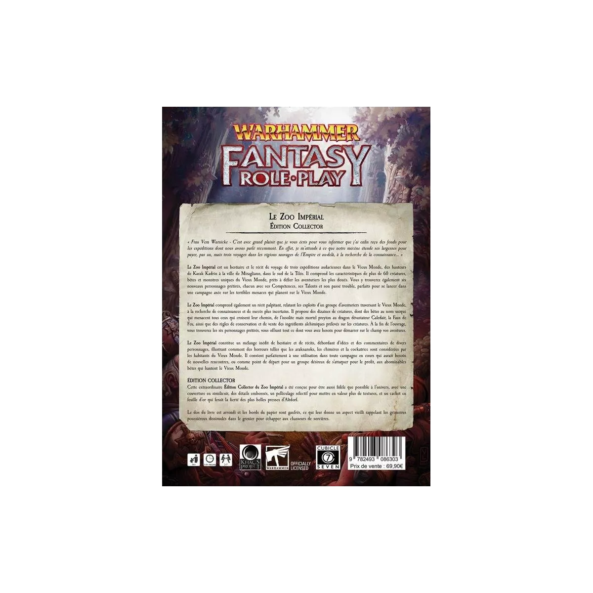 warhammer fantasy 4 - le zoo impérial d'altdorf collector plateau