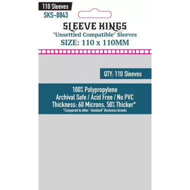 sleeve kings x 110 - standard 60 microns - unsettled - 110 x 110 mm plateau