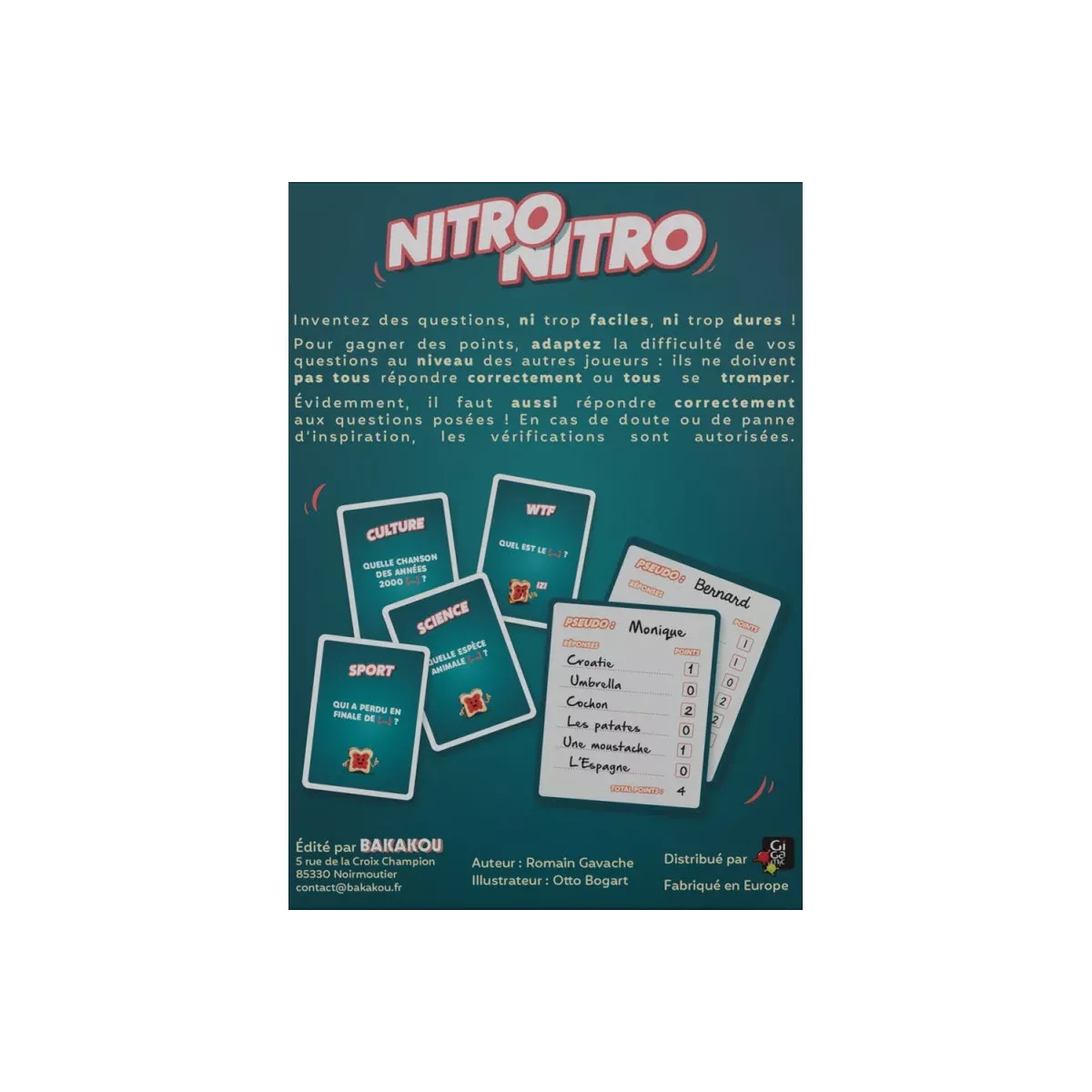 Nitro Nitro - Jeu de société - Bakakou - Ludum.fr