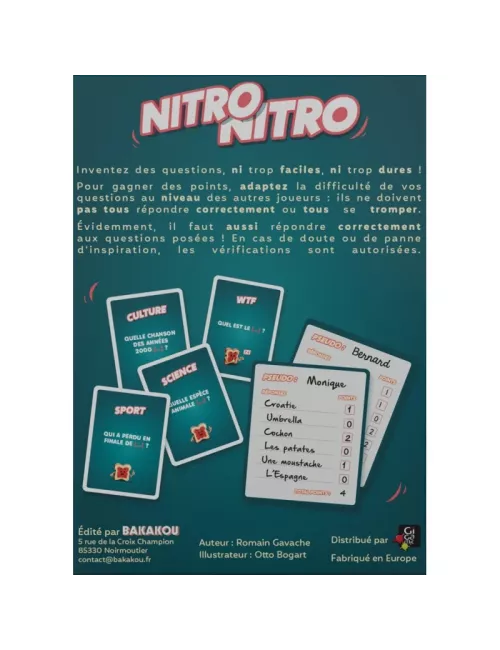 Nitro Nitro - Jeu de société - Bakakou - Ludum.fr