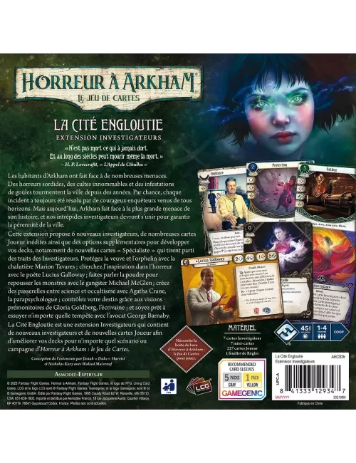 Horreur à Arkham JCE : La Cité Engloutie - Extension Investigateurs 
