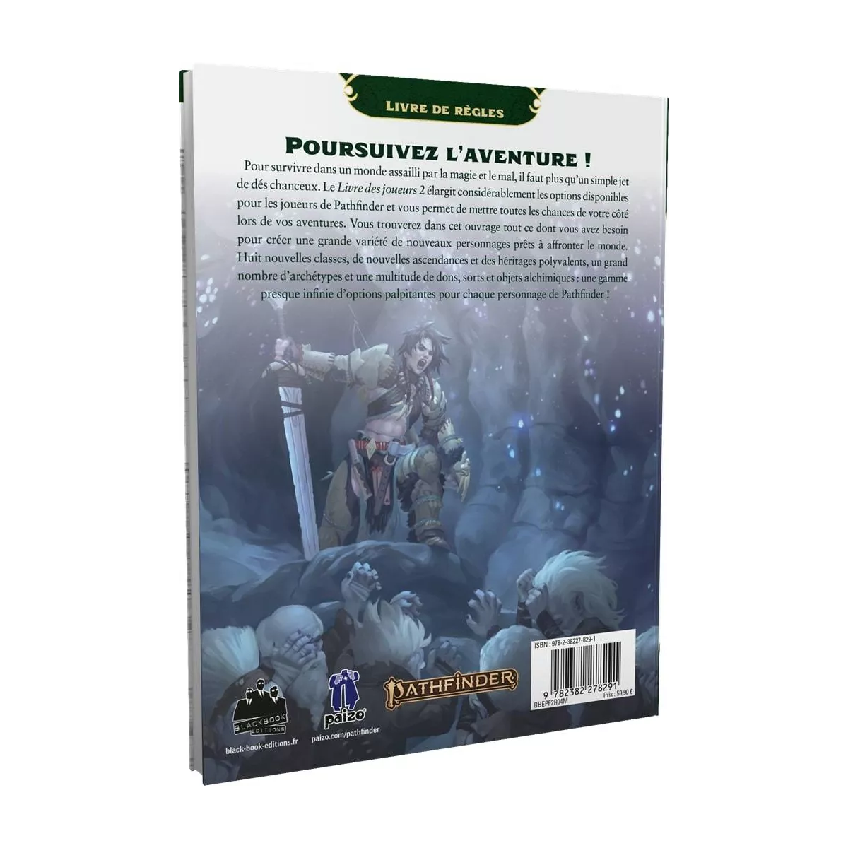 pathfinder 2 : livre des joueurs 2 version croquis plateau