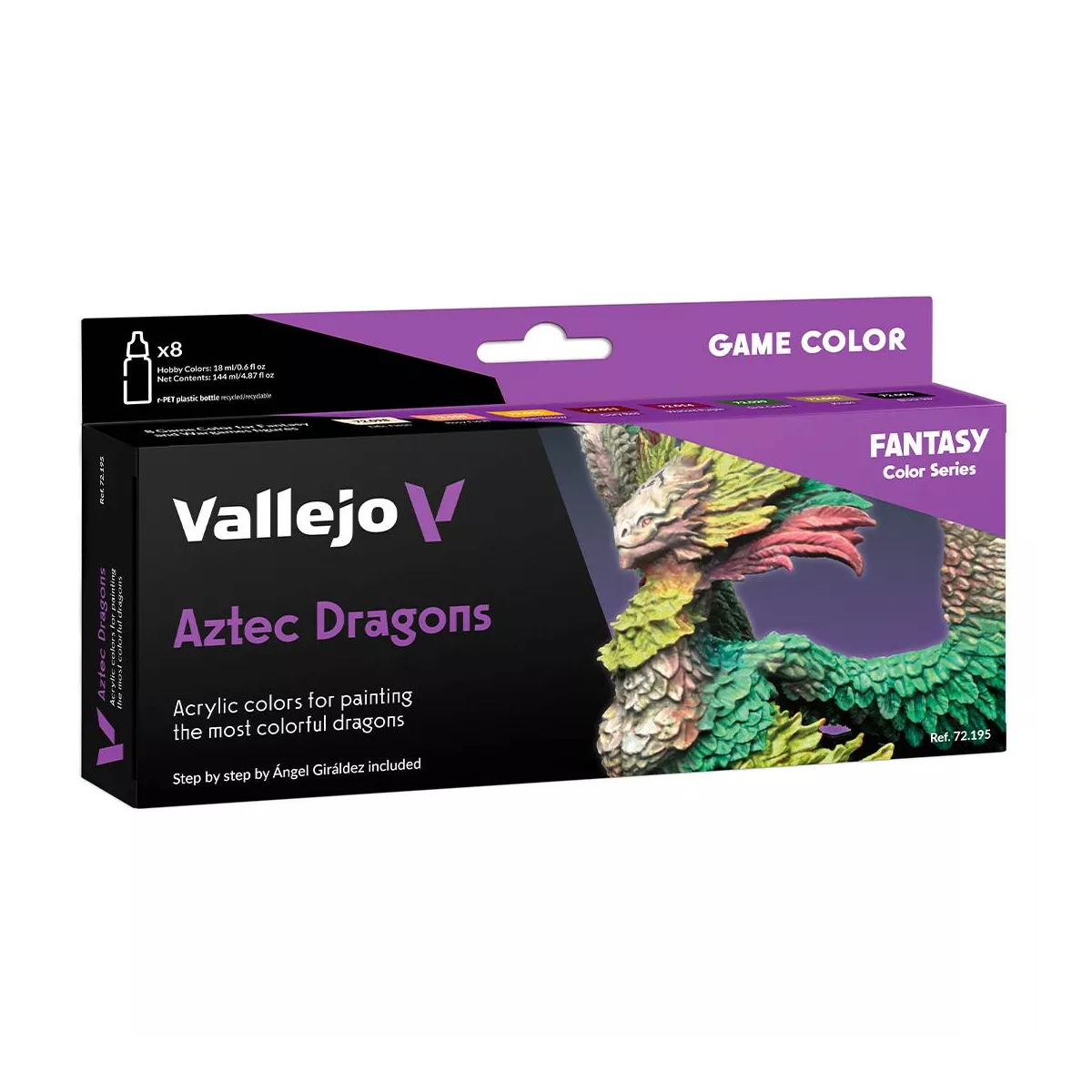 Fantasy Color Series 8 Aztec Dragons - Peinture