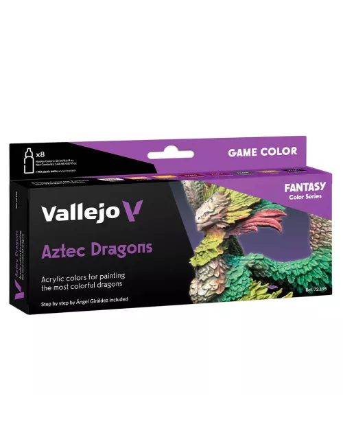 Fantasy Color Series 8 Aztec Dragons - Peinture