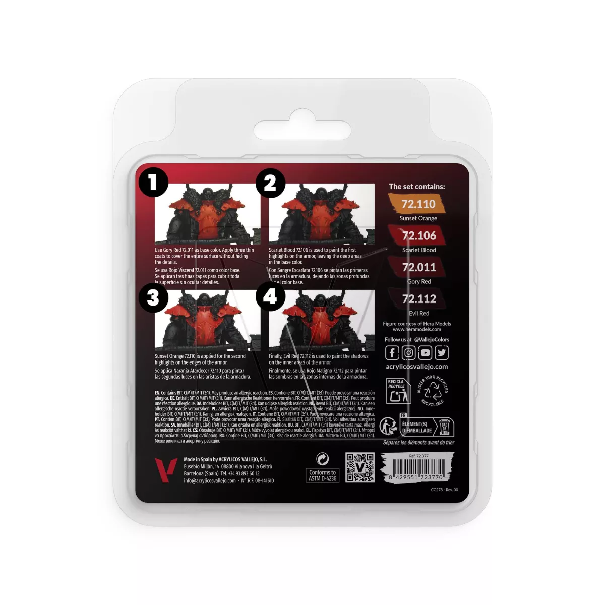 Game Color Set Rouge - Peinture