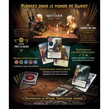 Gwent : Le Jeu de cartes Légendaire - The Witcher 3 : Wild Hunt - Jeu de société - No Loading Games - Ludum.fr