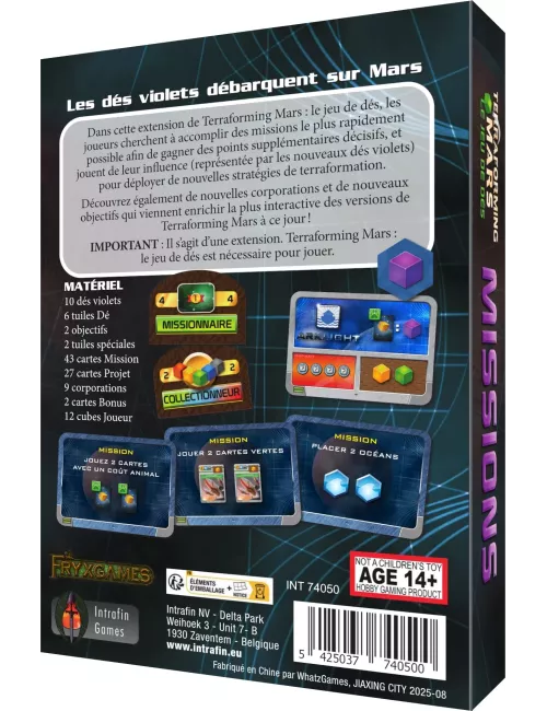 Terraforming Mars - Le Jeu de Dés : Missions - Extension Jeux de société stratégie{image_id}