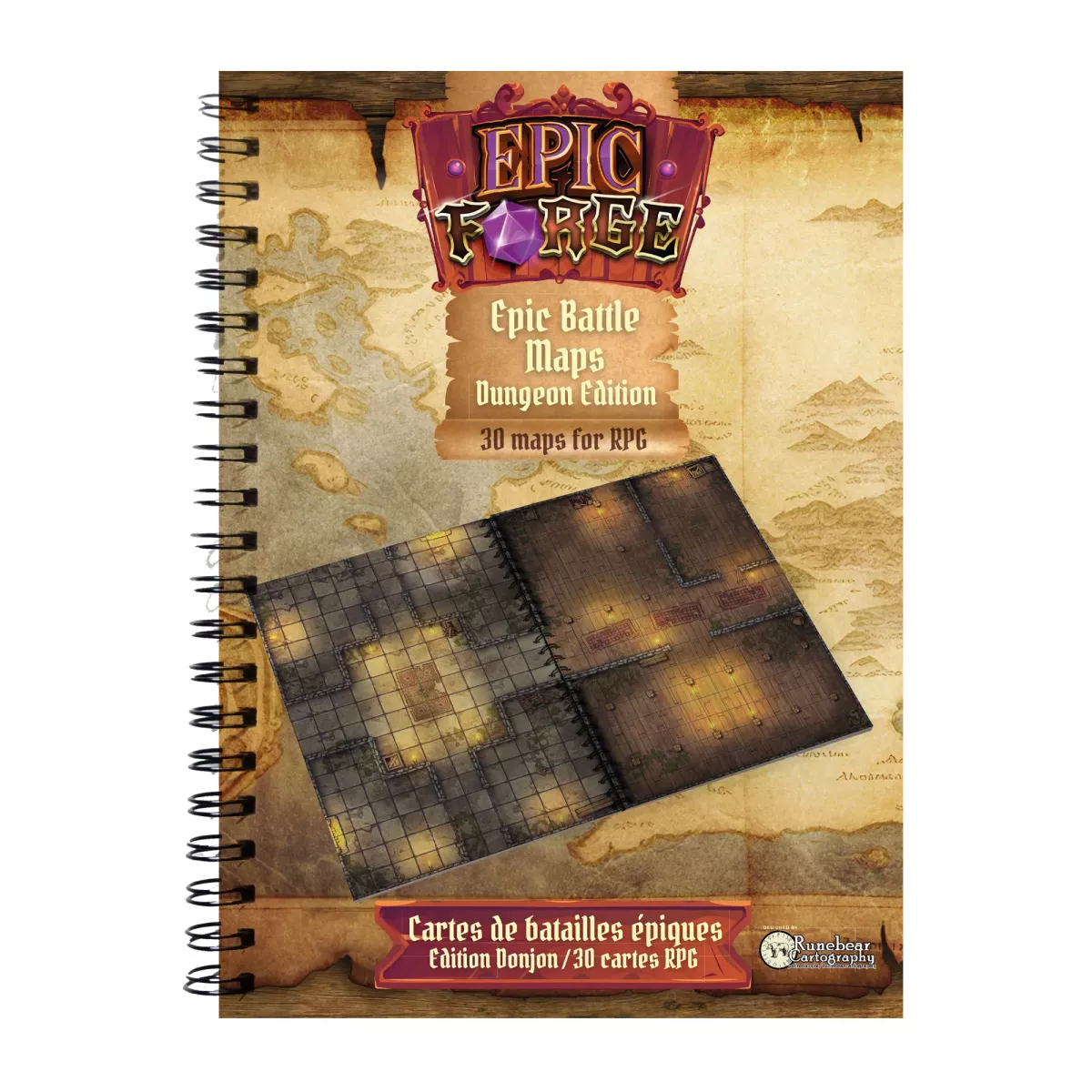 Livre Plateau de Jeu - Epic Battle Mats : Dungeon Edition - Taille XL