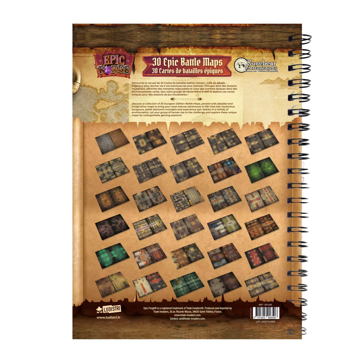 Livre Plateau de Jeu - Epic Battle Mats : Dungeon Edition - Taille XL