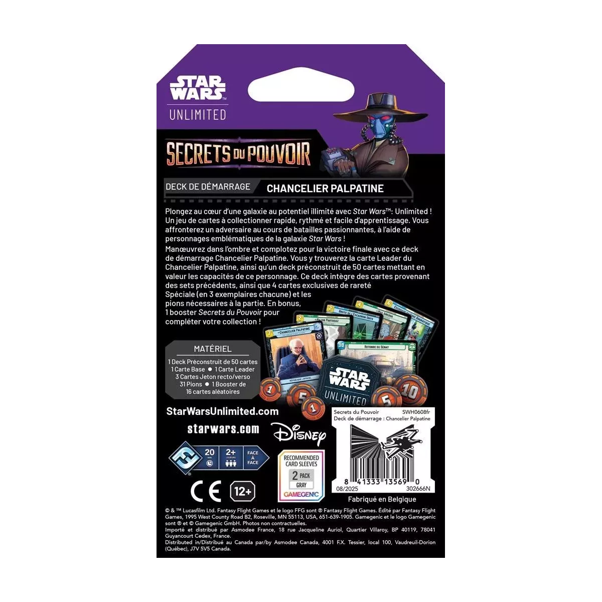 Star Wars Unlimited - Secrets du Pouvoir : Deck de Démarrage Chancelier Palpatine 
