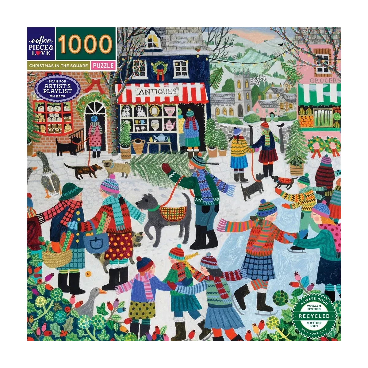 Puzzle Christmas in the Square - 1000 pièces 