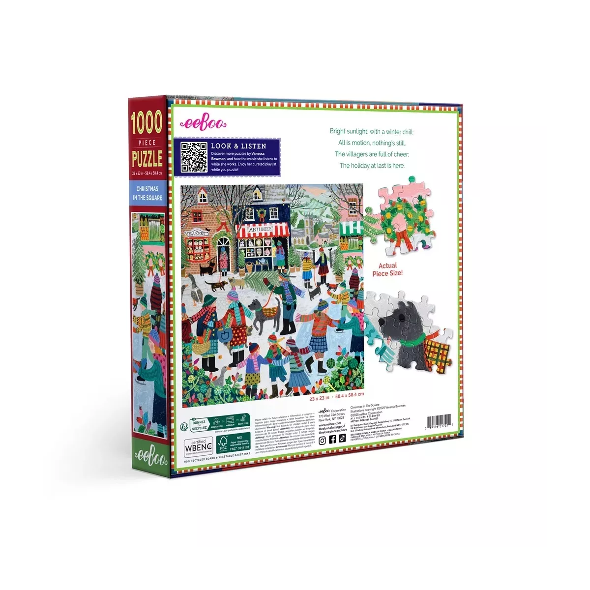 Puzzle Christmas in the Square - 1000 pièces 
