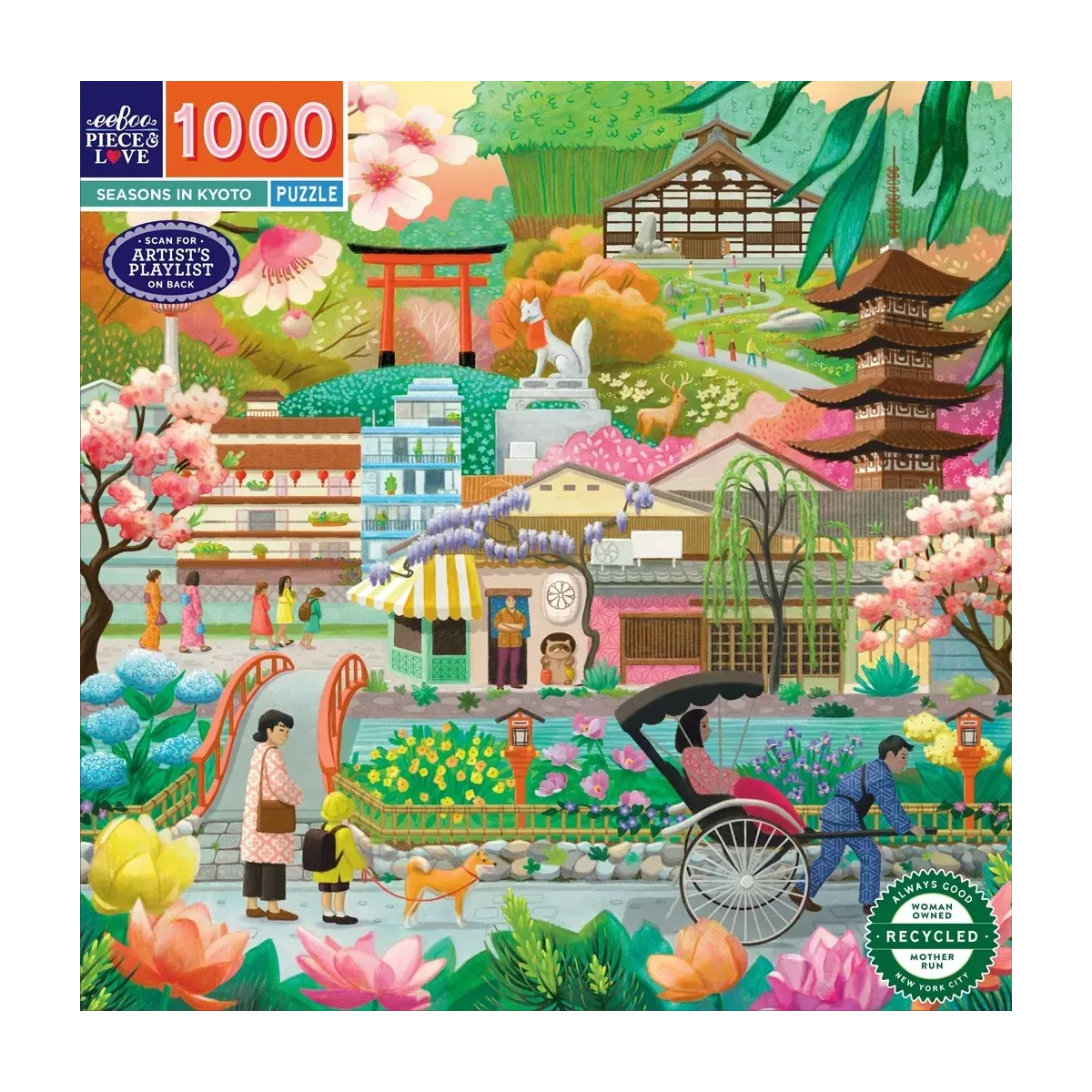 Puzzle Seasons in Kyoto - 1000 pièces 