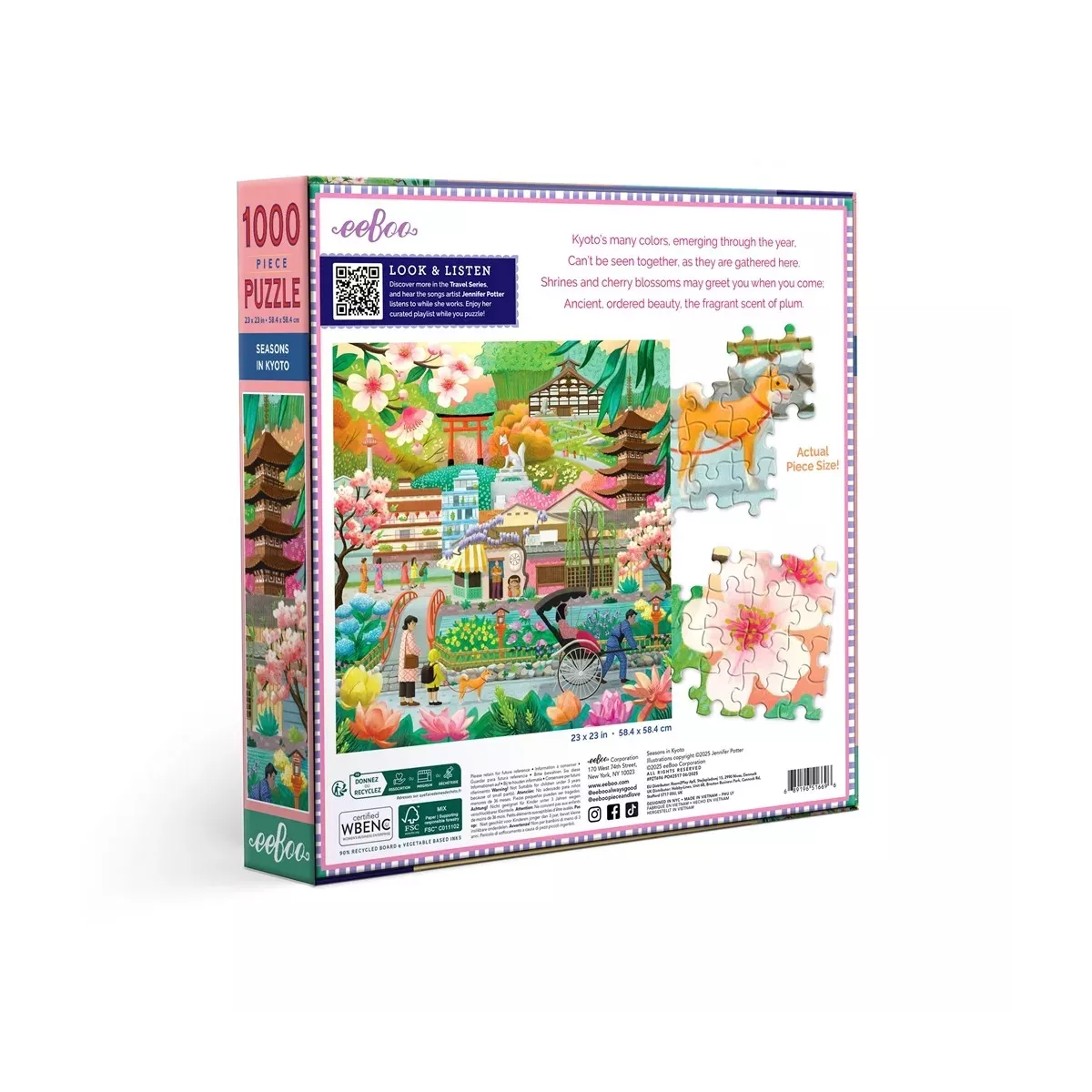 Puzzle Seasons in Kyoto - 1000 pièces 