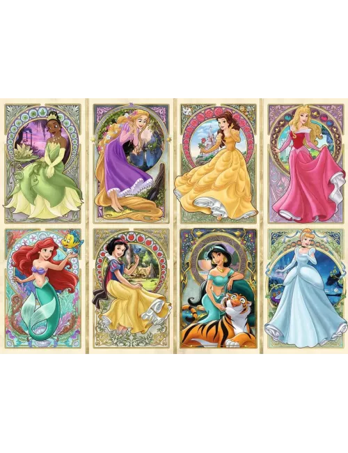 Puzzle Disney : Princesses Art Nouveau - 1000 pièces 