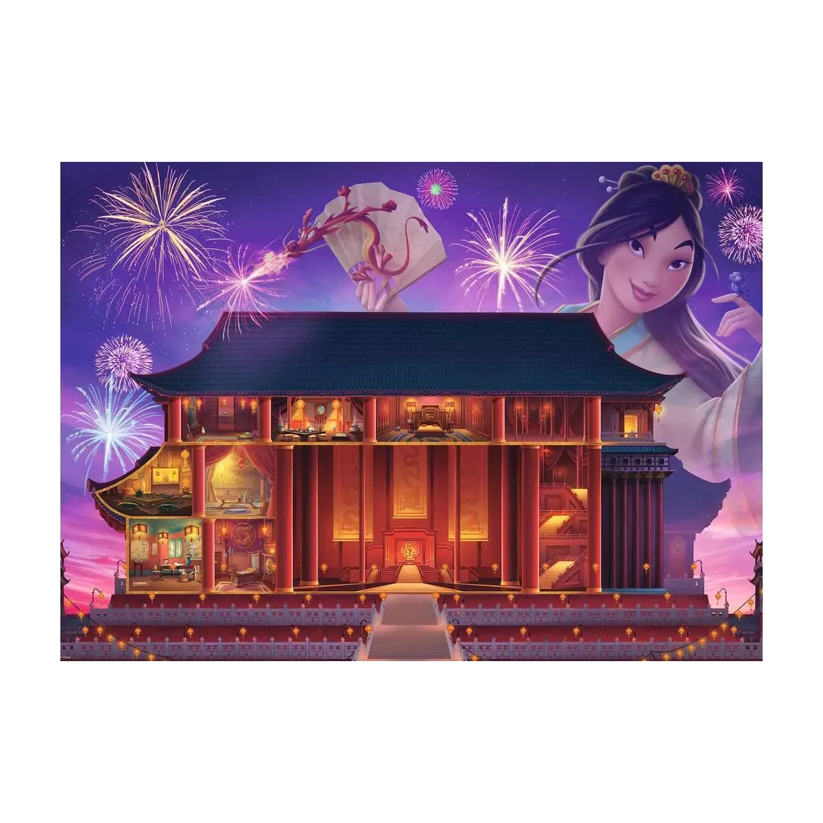 Puzzle Disney : Mulan - Collection Château Disney Princesses - 1000 pièces 
