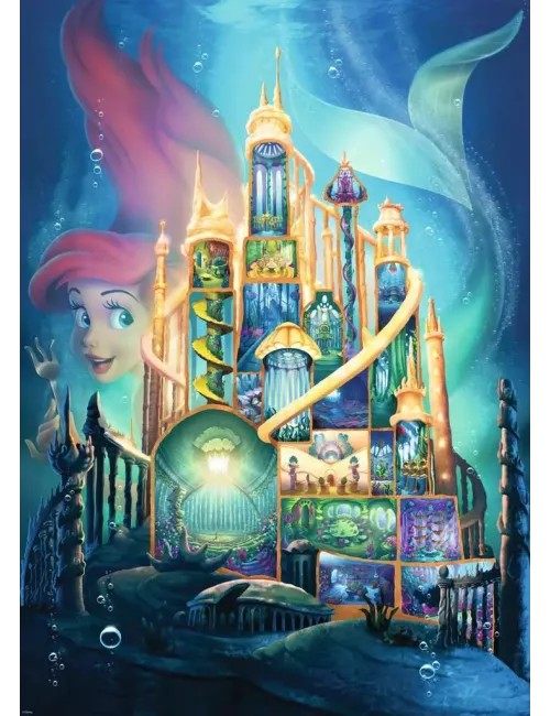 Puzzle Disney : Ariel - Collection Château Disney Princesses - 1000 pièces 