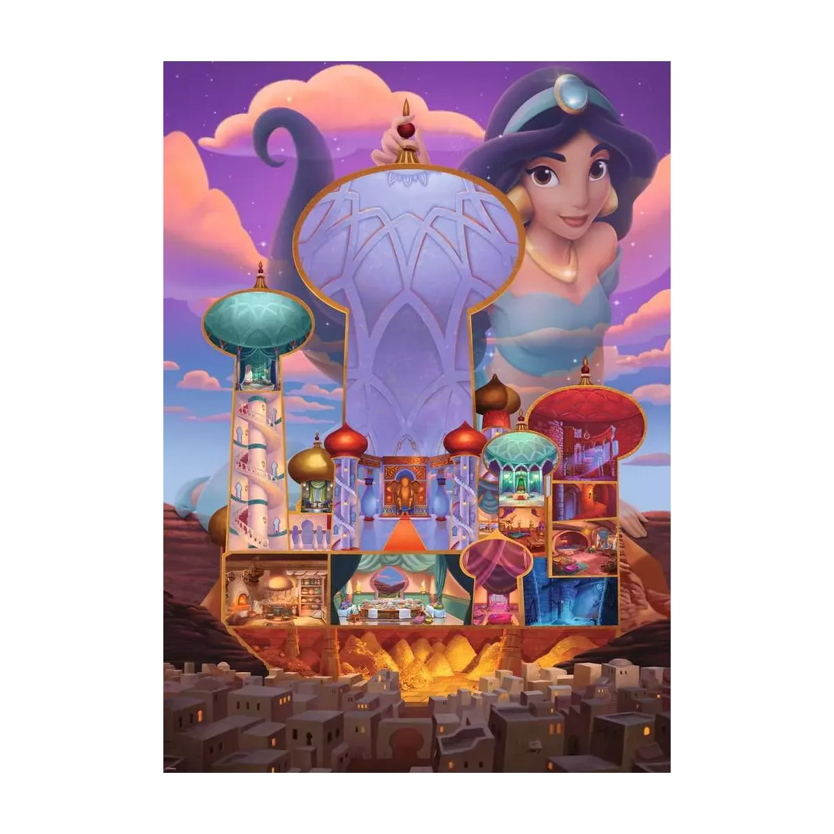 Puzzle Disney : Jasmine - Collection Château Disney Princesses - 1000 pièces 