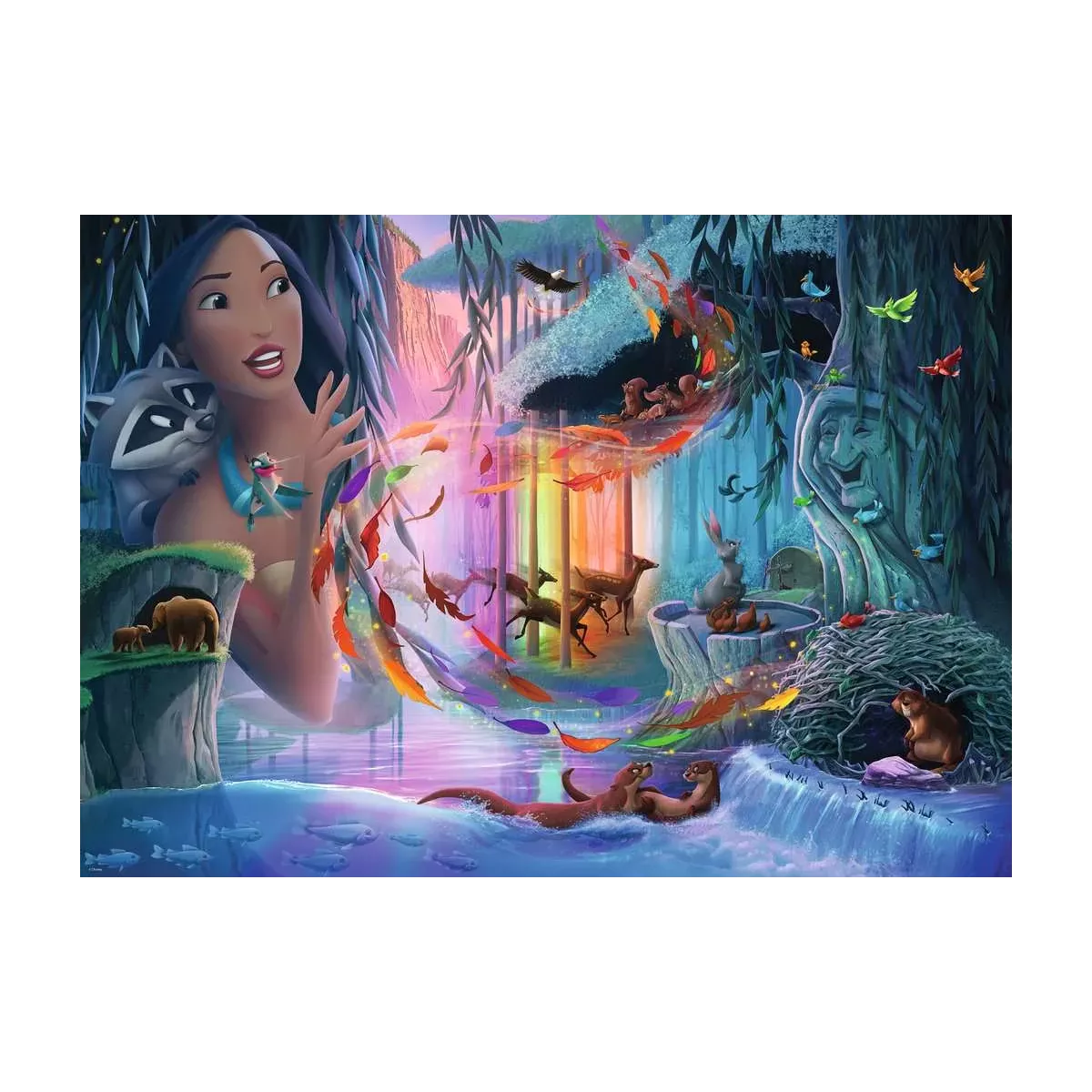 Puzzle Disney : Pocahontas - Collection Château Disney Princesses - 1000 pièces 