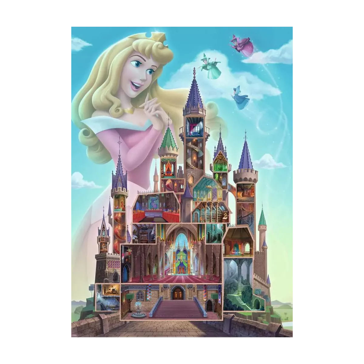 Puzzle Disney : Aurore - Collection Château Disney Princesses - 1000 pièces 