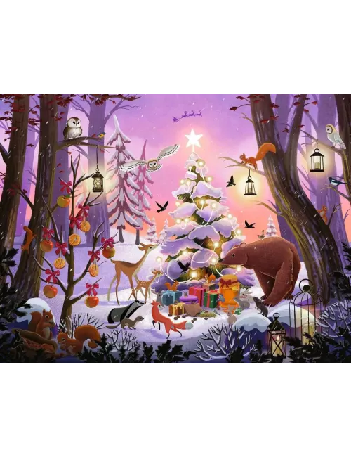 Puzzle Nuit de Noël enchantée - 2000 pièces 