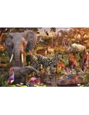 Puzzle Animaux du Continent Africain - 3000 pièces 