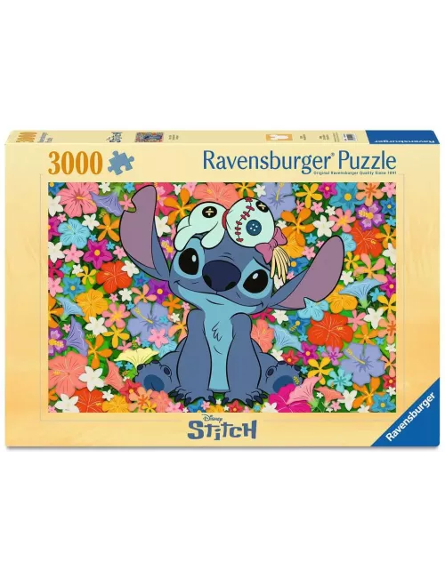 Puzzle Disney : Stitch en fleurs - 3000 pièces 
