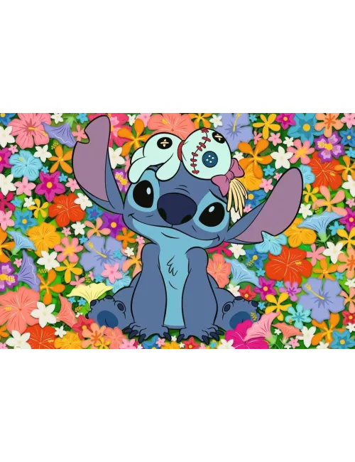 Puzzle Disney : Stitch en fleurs - 3000 pièces 