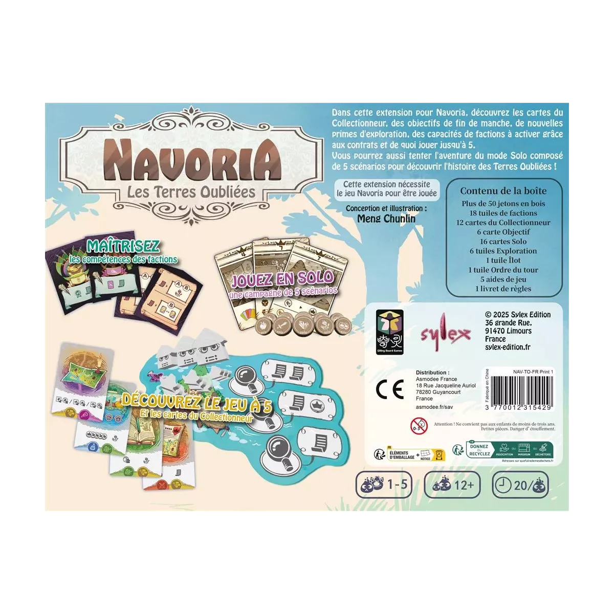 Navoria : Les Terres Oubliées - Extension - Ludum.fr