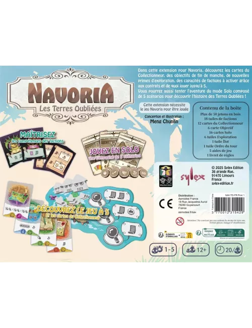 Navoria : Les Terres Oubliées - Extension - Ludum.fr