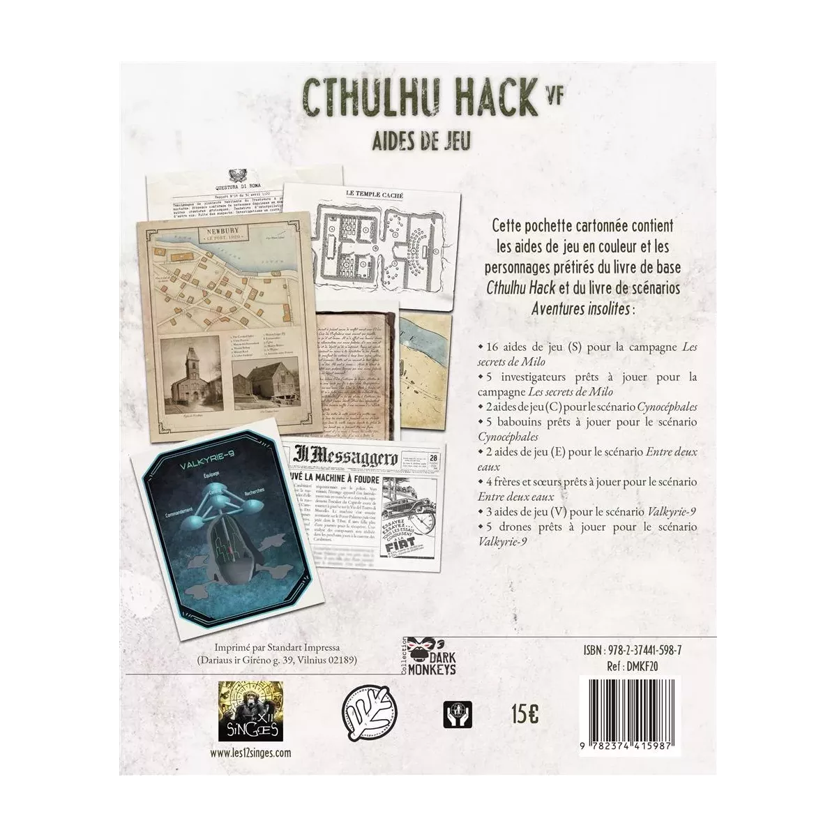 Cthulhu Hack : Aides de jeu 