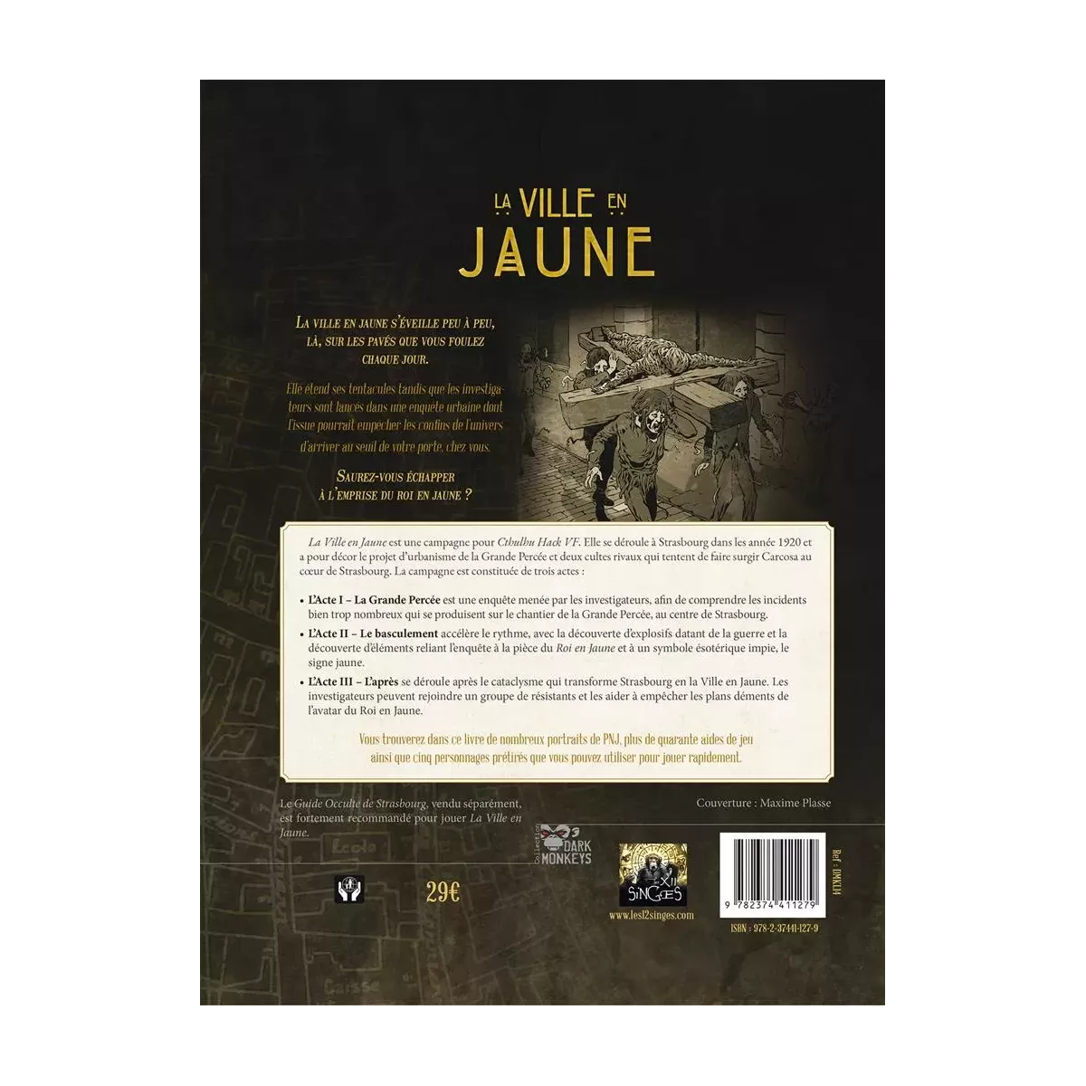 Cthulhu Hack : La Ville en Jaune 