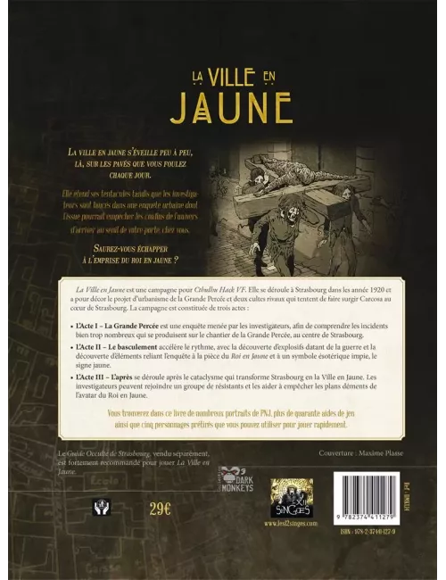 Cthulhu Hack : La Ville en Jaune 