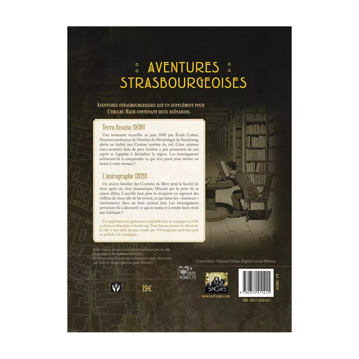 Cthulhu Hack : La Ville en Jaune - Aventures Strasbourgeoises 