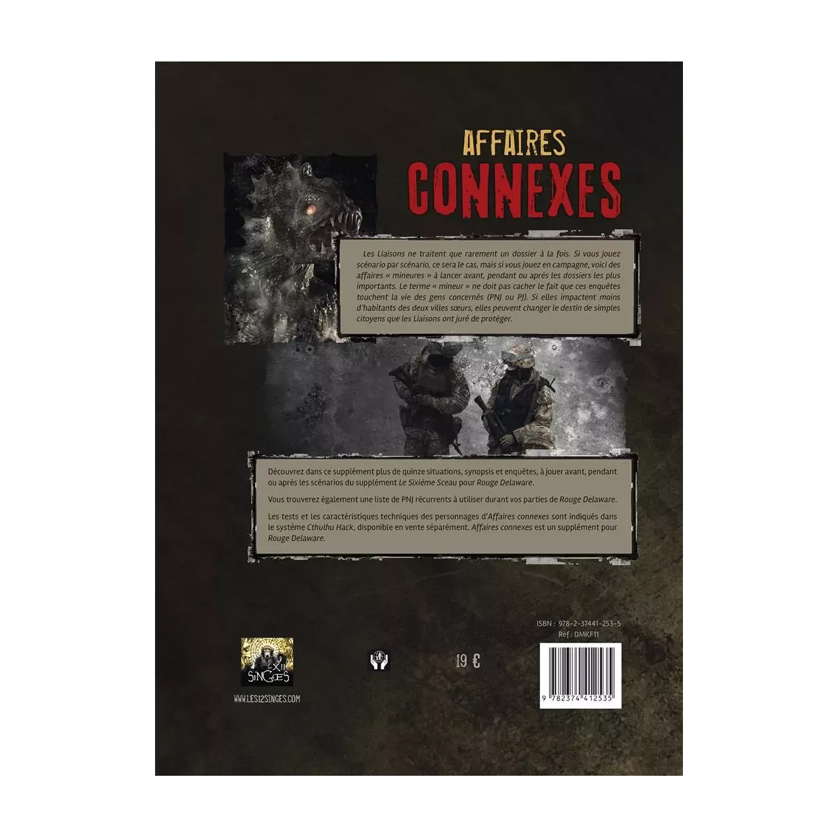 Cthulhu Hack : Rouge Delaware - Affaires Connexes 