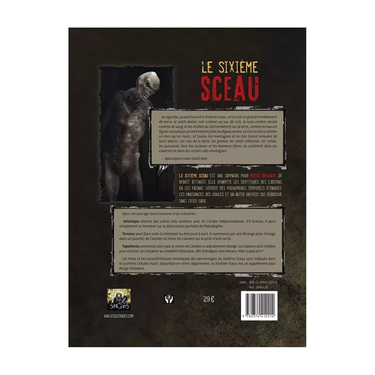 Cthulhu Hack : Rouge Delaware - Le Sixième Sceau 
