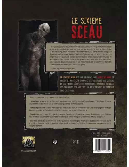 Cthulhu Hack : Rouge Delaware - Le Sixième Sceau 