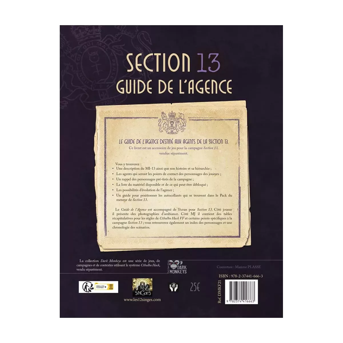 Cthulhu Hack : Section 13 - Guide de l’Agence 