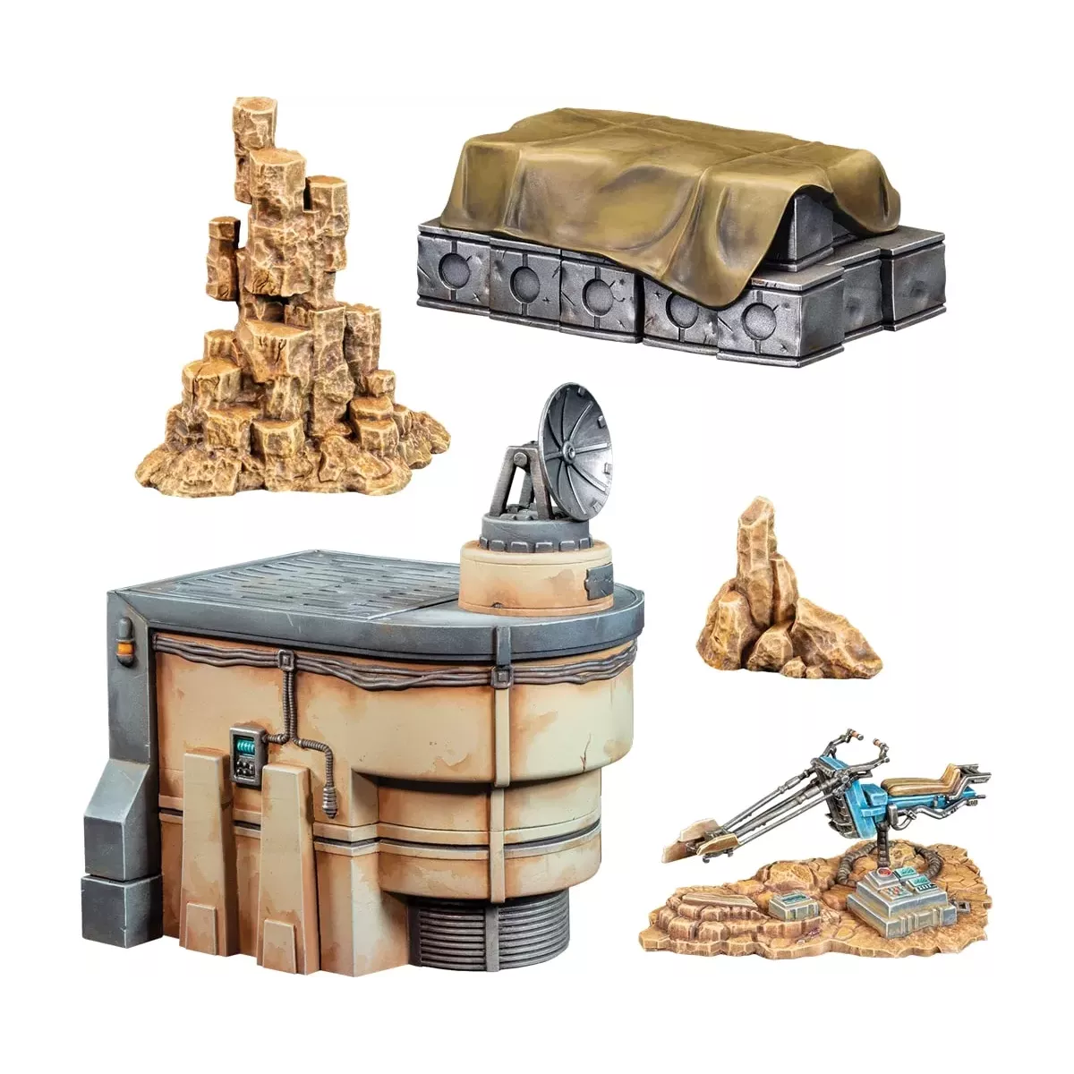 Star Wars : Légion - Galactic Battlefield Terrain Starter Set - Extension Terrain 