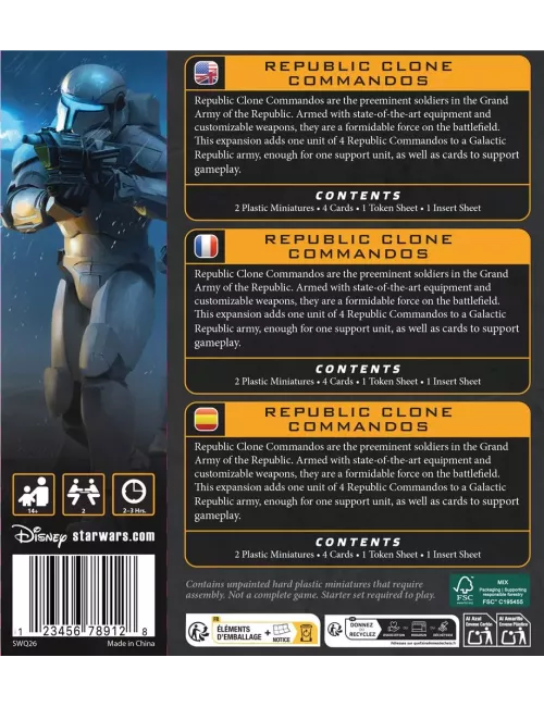 Star Wars : Légion - Republic Clone Commandos (Reissue) - Extension d'Unité 