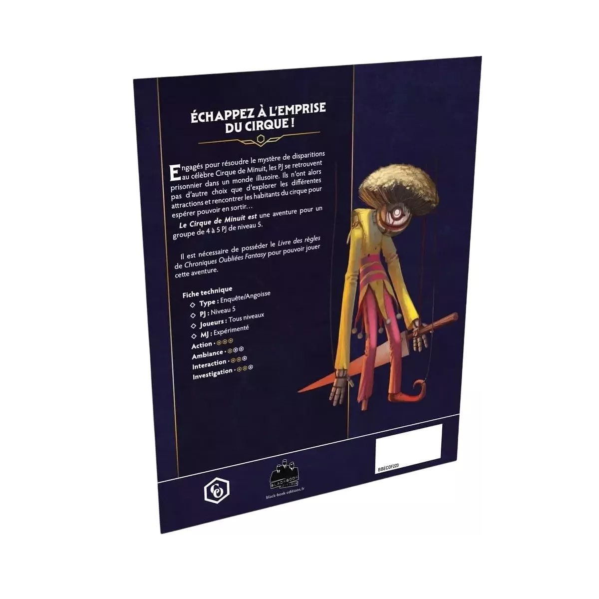 Chroniques Oubliées Fantasy 2ème Édition : Le Cirque de Minuit 