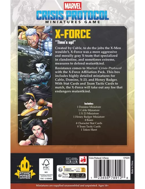Marvel Crisis Protocol - X-Force - Affiliation Pack 