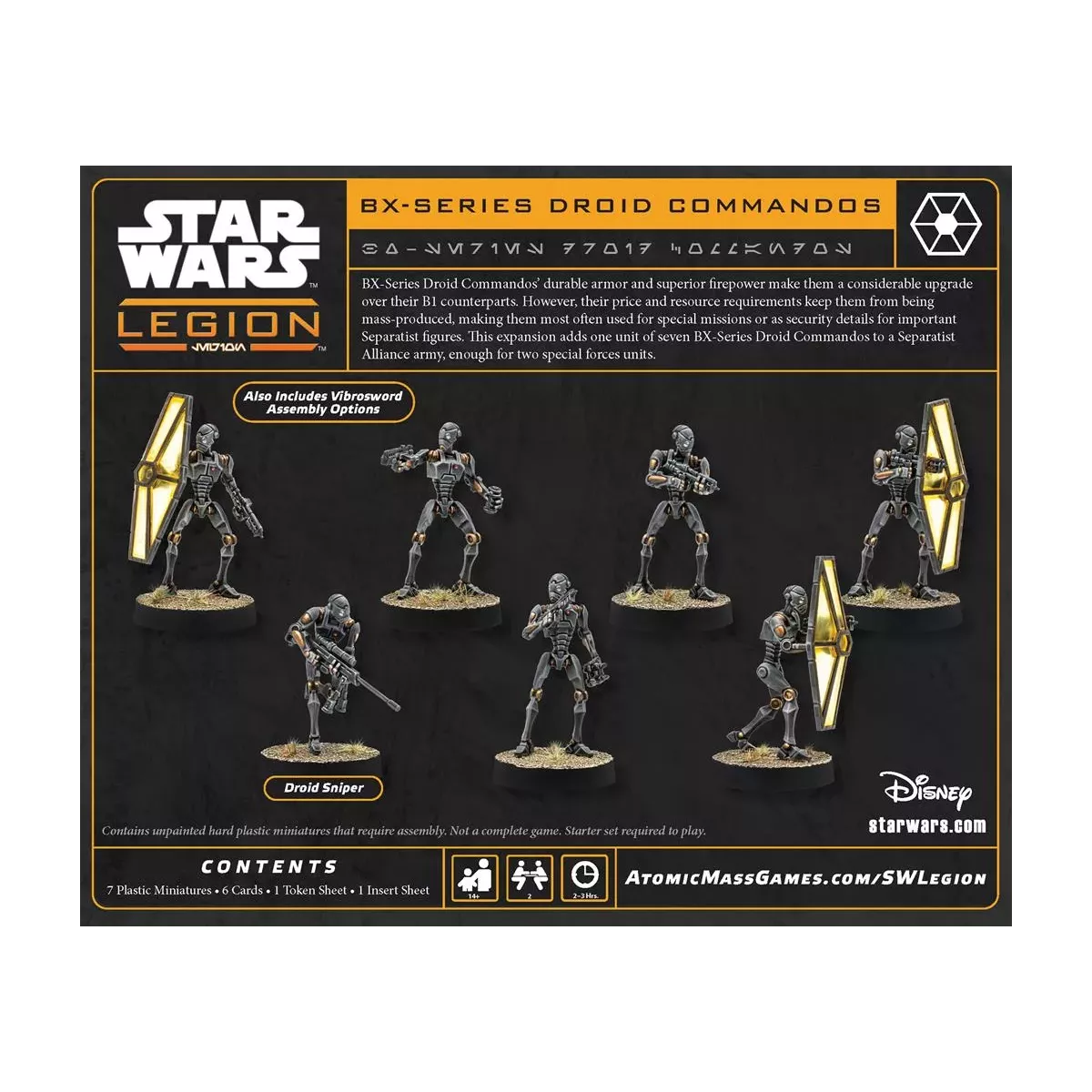 Star Wars : Légion - BX-Series Doid Commando (Reissue) - Extension d'Unité 