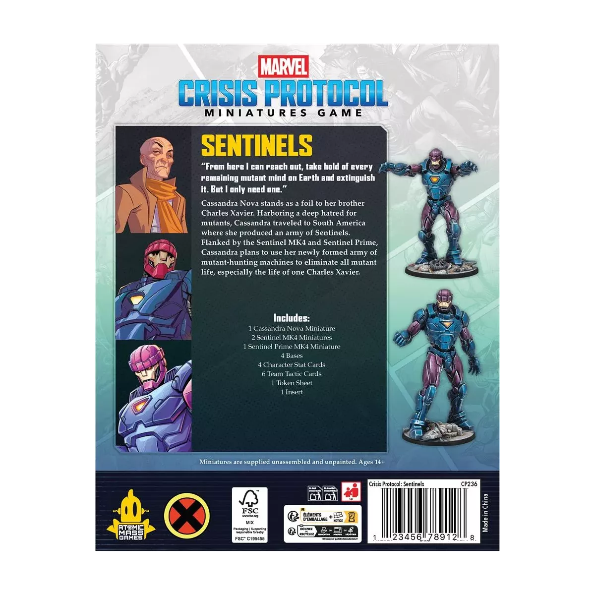 Marvel Crisis Protocol : Sentinels - Affiliation Pack 